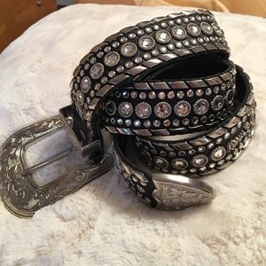 COPY - Kippys Kippy Swarovski Crystal Black Belt